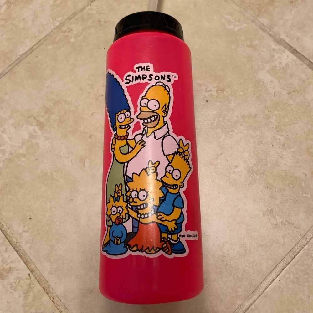 Vintage 1990 Simpsons Squirt Bottle Pink